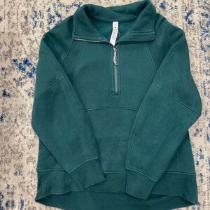 lululemon athletica Teal Zip-Up Sweater
